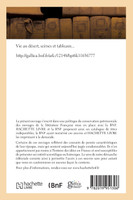 Vie au désert, scènes et tableaux