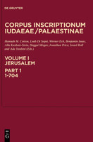 Corpus Inscriptionum Iudaeae/Palaestinae, Volume I