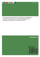 Anglizismen in der Werbesprache