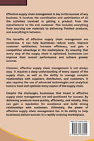 Delivering Success The Power of Effective Supply Chain Management