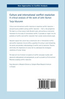 Culture and international conflict resolution