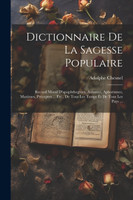 Dictionnaire De La Sagesse Populaire