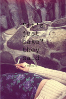 "It's Just Cake" They Said