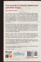 Text Genetics in Literary Modernism and other Essays