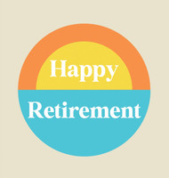 Happy Retirement Guest Book with lined pages (hardback)