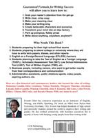 Guaranteed Formula for Writing Success