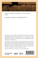 La Mort de Gilbert, monologue en vers