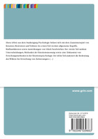 Das Zusammenspiel von Emotion, Motivation und Volition