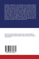 Knowledge Management and Project Based Learning in Higher Education