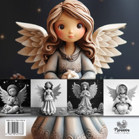 Clay Angels Coloring Book for Adults