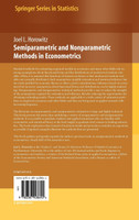 Semiparametric and Nonparametric Methods in Econometrics