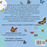 Reina visite le jardin des papillons