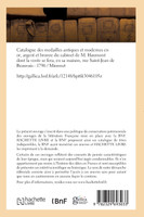 Catalogue de medailles antiques et modernes en or, argent et bronze du cabinet de M. Haumont