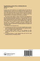 Vegetable Plants and their Fibres as Building Materials