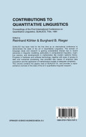 Contributions to Quantitative Linguistics