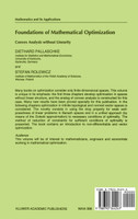 Foundations of Mathematical Optimization