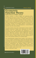 Geometric Function Theory