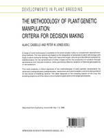 The Methodology of Plant Genetic Manipulation