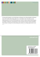 Die Bedeutung von Ritualen in der frühen Kindheit im Kontext Kita