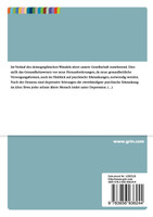 Depression im Alter. Risikofaktoren und Behandlungsmethoden