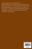 Ideen zur Philosophie der Geschichte der Menschheit