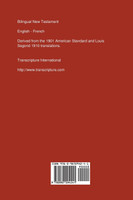 Bilingual New Testament, English - French
