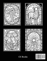 Stained Glass Coloring Book for All Ages