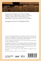 Voyages dans les Régences de Tunis et d'Alger. Fragmens d'un voyage dans les régences de Tunis