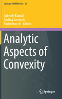 Analytic Aspects of Convexity
