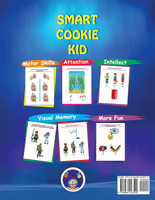 Smart Cookie Kid For 3-4 Year Olds Attention and Concentration Visual Memory Multiple Intelligences Motor Skills Book 3A