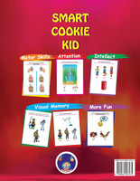 Smart Cookie Kid For 3-4 Year Olds Attention and Concentration Visual Memory Multiple Intelligences Motor Skills Book 3D
