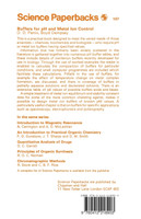Buffers for PH and Metal Ion Control