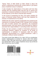 Twenty Years of Wall Street on Main Street