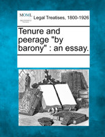 Tenure and peerage "by barony"