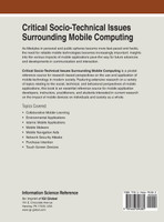 Critical Socio-Technical Issues Surrounding Mobile Computing