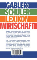 Gablers Schüler Lexikon Wirtschaft