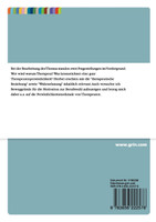 Die Therapeutenpersönlichkeit - Versuch einer Annäherung