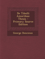 De Tibulli Amoribus