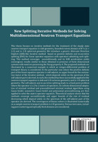 New Splitting Iterative Methods for Solving Multidimensional Neutron Transport Equations