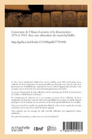 L'annexion de l'Alsace-Lorraine et la désannexion