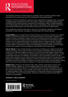The Routledge Handbook of Public Transport