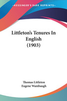 Littleton's Tenures In English (1903)