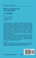 Difference Equations and Their Applications