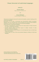 Clause Structure in South Asian Languages