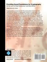 Providing Sound Foundations for Cryptography