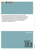 Die Stellung der Frau im Vergleich Ost-/Westdeutschland (DDR - BRD)