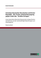 Zwischen Russischer Revolution und Erster Republik - Die Tiroler Arbeiterbewegung gegen Ende des "Großen Krieges"