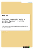 Bewertung immaterieller Rechte an geistigem Eigentum. Gewerbliche Schutzrechte