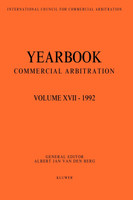 Yearbook Commercial Arbitration Volume XVII - 1992 (VOL d  Berg