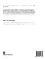 Accelerating Climate and Disaster Resilience and Low-Carbon Development through the COVID-19 Recovery